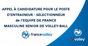 (Miniature) Appel à candidatures pour le poste d’entraîneur/sélectionneur de l’équipe de France masculine